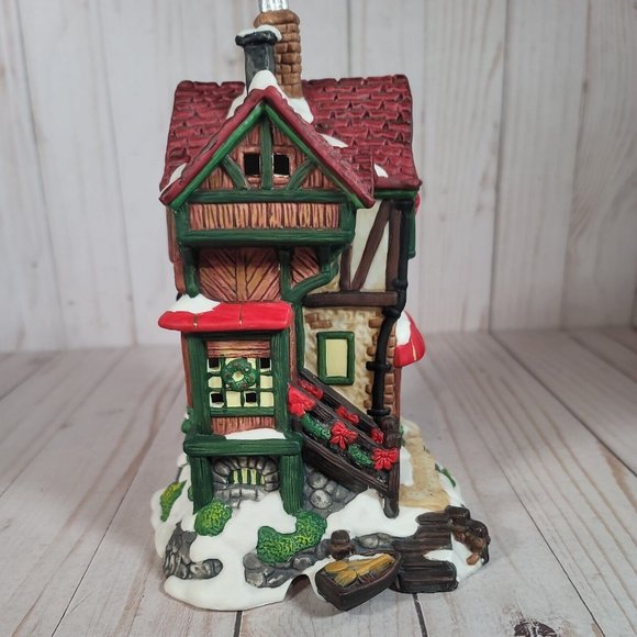 Grandeur Noel Ceramic Christmas Village Red River Restaurant - Picture 9 of 9